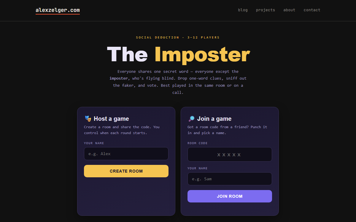 Screenshot of The Imposter